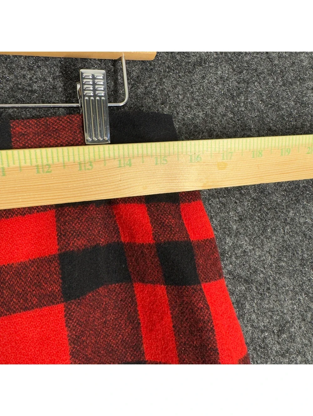 Limited America Mini Skirt Women 12 Red Plaid Short Cashmere Lined Mid Rise